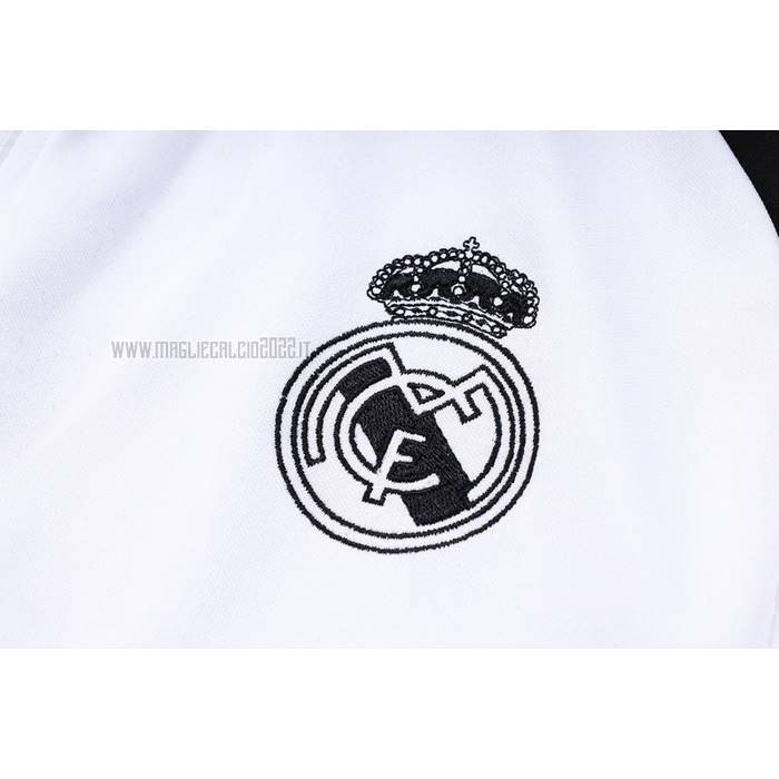 Tuta da Track de Giacca del Real Madrid Bambino 2023-2024 Blanco y Nero